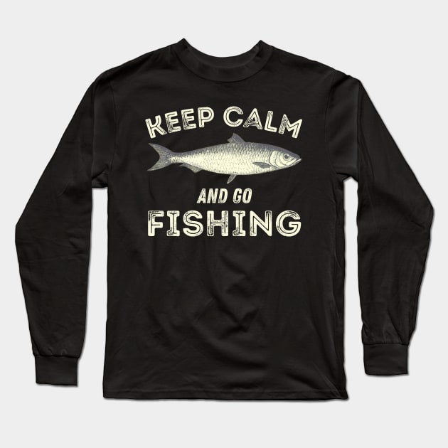 Keep Calm And Go Fishing, Keep Calm And Go Carp Fishing,  Fishing Quotes, Angler Quotes Long Sleeve T-Shirt by Coralgb